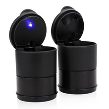 Load image into Gallery viewer, LED Smoke Car Ashtray Garbage Coin Storage Cup Container Cigar Ash Tray Automatic Light Indicator Ashtray Car Cup Holder