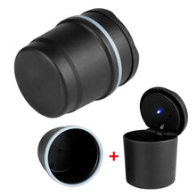 Load image into Gallery viewer, Portable Auto Car Truck LED Cigarette Smoke car Ashtray Blue LED Light Smokeless Ashtray Cigarette Holder Auto Fireproof Shell