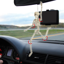Load image into Gallery viewer, Active Skeleton Car Ornaments Human Anatomy Skeleton Car Pendant Car Rearview Mirror Pendant Halloween Party Auto Decoraction