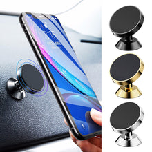 Load image into Gallery viewer, Car Mobile Phone Magnetic Holder Bracket Stainless Steel 360-degree Adjustable Ball Heads Dashboard Phone Stand Navigation Stand