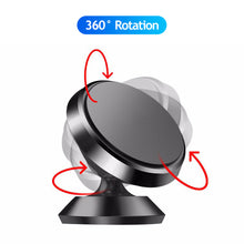 Load image into Gallery viewer, Car Mobile Phone Magnetic Holder Bracket Stainless Steel 360-degree Adjustable Ball Heads Dashboard Phone Stand Navigation Stand