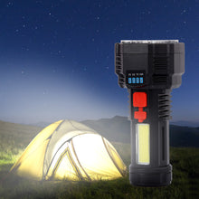 Load image into Gallery viewer, Portable 5LED COB Flashlight Cob Side Light Lightweight Outdoor Lighting USB Rechargeable Camping Torch Searchlight For Camping