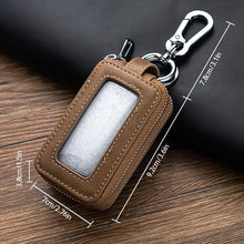 Load image into Gallery viewer, Multifunctional Double Zipper Genuine Leather Key Wallets Car Key Cover Key Case Key Bag Housekeeper Key Holders Cars Accessories