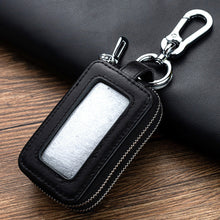 Load image into Gallery viewer, Multifunctional Double Zipper Genuine Leather Key Wallets Car Key Cover Key Case Key Bag Housekeeper Key Holders Cars Accessories