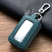 Load image into Gallery viewer, Multifunctional Double Zipper Genuine Leather Key Wallets Car Key Cover Key Case Key Bag Housekeeper Key Holders Cars Accessories