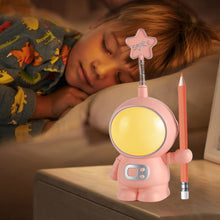 Load image into Gallery viewer, Astronaut USB Rechargeable Table Lamp Night Light LED Lamp Student Kids Bedroom Reading Desk Lamp Night Light