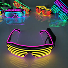 Load image into Gallery viewer, LED Glasses Light Up Shades Flashing Luminous Rave Night Christmas Activities Wedding Birthday Party Decoration