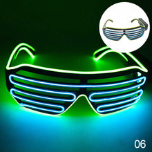 Load image into Gallery viewer, LED Glasses Light Up Shades Flashing Luminous Rave Night Christmas Activities Wedding Birthday Party Decoration