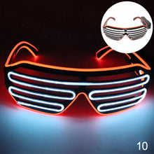 Load image into Gallery viewer, LED Glasses Light Up Shades Flashing Luminous Rave Night Christmas Activities Wedding Birthday Party Decoration
