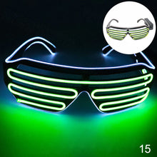 Load image into Gallery viewer, LED Glasses Light Up Shades Flashing Luminous Rave Night Christmas Activities Wedding Birthday Party Decoration