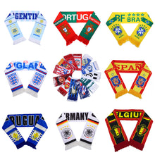 Load image into Gallery viewer, World Cup Soccer Scarf Popular National Team Flag Banner Football Match Backstrap Fan Decoration