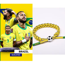 Load image into Gallery viewer, 2022 World Cup National Flag Wristband Woven Wrist Band Cuff Bracelet Sports Casual Bangle Bracelet Party Decoration Supplies