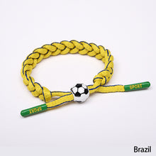 Load image into Gallery viewer, 2022 World Cup National Flag Wristband Woven Wrist Band Cuff Bracelet Sports Casual Bangle Bracelet Party Decoration Supplies