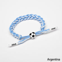 Load image into Gallery viewer, 2022 World Cup National Flag Wristband Woven Wrist Band Cuff Bracelet Sports Casual Bangle Bracelet Party Decoration Supplies