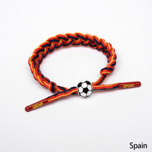 Load image into Gallery viewer, 2022 World Cup National Flag Wristband Woven Wrist Band Cuff Bracelet Sports Casual Bangle Bracelet Party Decoration Supplies