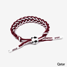 Load image into Gallery viewer, 2022 World Cup National Flag Wristband Woven Wrist Band Cuff Bracelet Sports Casual Bangle Bracelet Party Decoration Supplies