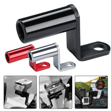 Load image into Gallery viewer, Motorcycle Rearview Mirror Mount Aluminum Alloy Handlebar Rearview Mirror Adapter Mobile Phone Holder Bracket Expansion Bracket