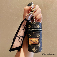 Load image into Gallery viewer, Creative Mini Portable Fashionable Lipstick Bag Convenient Lipstick Scarf Old Flower Mouth Red Packet Key Buckle Pendant