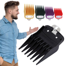 Load image into Gallery viewer, 8pcs Universal Hair Clipper Limit Comb Guide Attachment Set Limiting Comb Hair Clipper Combs Barber Hair Cutting Guide Comb