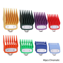 Load image into Gallery viewer, 8pcs Universal Hair Clipper Limit Comb Guide Attachment Set Limiting Comb Hair Clipper Combs Barber Hair Cutting Guide Comb
