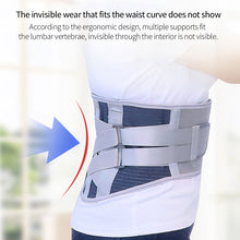 Load image into Gallery viewer, Steel Belt Multi Pressure Fixed Breathable Belt Lumbar Back Brace Support Adjustable Waist Trainer Belt Pain Relief Spine Straight