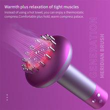 Load image into Gallery viewer, Household Rechargeable Meridian Brush Electric Intelligent Massager Vibration Heating Therapy Anti Cellulite Body Slimming Guasha Brush