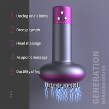 Load image into Gallery viewer, Household Rechargeable Meridian Brush Electric Intelligent Massager Vibration Heating Therapy Anti Cellulite Body Slimming Guasha Brush