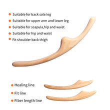 Load image into Gallery viewer, Body Shaping Massager Wooden Gua Sha Scraper Body Physical Therapy Tool Anti Cellulite Relieve Muscle Fatigue Scraping Stick