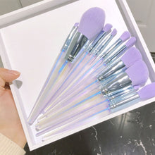 Load image into Gallery viewer, 10pcs Professional Makeup Brush Convenient Set Eye Shadow Eyebrow Brush Facial Makeup Powder Foundation Highlighter Eyebrow Brush