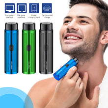 Load image into Gallery viewer, Mini Electric Shaver Travel Men's Electric Shaver Automatic Razor Portable Trimmer Beard Knife Safety Heads Clipper Razor