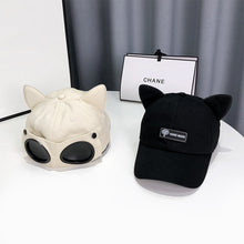 Load image into Gallery viewer, Reverse Glasses Cap Fashion Personality Baseball Cap Cute Ear Cap Adjustable Cotton Casual Cap Outdoor Sun Hat