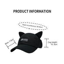 Load image into Gallery viewer, Reverse Glasses Cap Fashion Personality Baseball Cap Cute Ear Cap Adjustable Cotton Casual Cap Outdoor Sun Hat