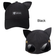 Load image into Gallery viewer, Reverse Glasses Cap Fashion Personality Baseball Cap Cute Ear Cap Adjustable Cotton Casual Cap Outdoor Sun Hat