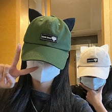 Load image into Gallery viewer, Reverse Glasses Cap Fashion Personality Baseball Cap Cute Ear Cap Adjustable Cotton Casual Cap Outdoor Sun Hat