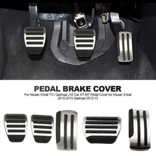 Load image into Gallery viewer, 2Pcs/3Pcs Stainless Steel Car Pedals for Nissan X-trail T31 Qashqai J10 Car AT MT Pedal Cover for Nissan X-trail 2010-2013 Qashqai 2012-15