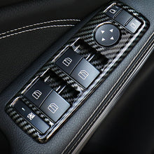 Load image into Gallery viewer, 5Pcs Carbon Fiber Car Window Lift Button Frame Stickers For Mercedes Benz A B C E GLE GLA CLA GLK Class W176 W204 W212 W166 W218