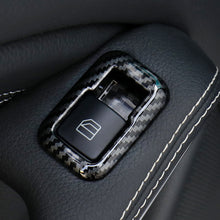 Load image into Gallery viewer, 5Pcs Carbon Fiber Car Window Lift Button Frame Stickers For Mercedes Benz A B C E GLE GLA CLA GLK Class W176 W204 W212 W166 W218