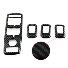 Load image into Gallery viewer, 5Pcs Carbon Fiber Car Window Lift Button Frame Stickers For Mercedes Benz A B C E GLE GLA CLA GLK Class W176 W204 W212 W166 W218