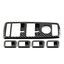 Load image into Gallery viewer, 5Pcs Carbon Fiber Car Window Lift Button Frame Stickers For Mercedes Benz A B C E GLE GLA CLA GLK Class W176 W204 W212 W166 W218