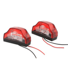 Load image into Gallery viewer, 2Pcs Car License Plate Light Waterproof for Lorry Truck Trailer White Light E9 3 LED Car Number Lamps 12V-24V