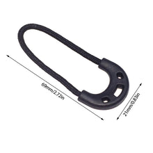 Load image into Gallery viewer, 5/10PCs Outdoor Travel EDC MultiPurpose Zipper Rope Black Camping Equipment Anti-theft Zipper Longer Tail Rope Bags Clip Buckle