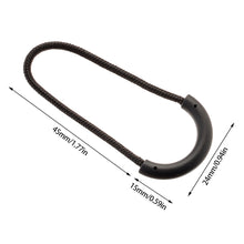 Load image into Gallery viewer, 5/10PCs Outdoor Travel EDC MultiPurpose Zipper Rope Black Camping Equipment Anti-theft Zipper Longer Tail Rope Bags Clip Buckle