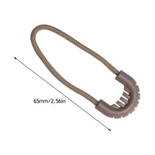 Load image into Gallery viewer, 5/10PCs Outdoor Travel EDC MultiPurpose Zipper Rope Black Camping Equipment Anti-theft Zipper Longer Tail Rope Bags Clip Buckle