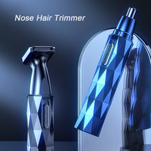 Load image into Gallery viewer, Electric Rechargeable Nose Hair Trimmer Portable Waterproof Temples Hair Trimmer Nose Ear Trimmer Men Face Care
