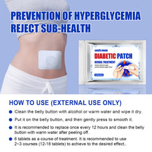 Load image into Gallery viewer, 12pcs/pack Diabetic Patches Stabilize Blood Sugar Relieve Palpitations Dizziness Fatigue Patches Health Care Diabetic Patches