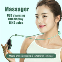 Load image into Gallery viewer, Mini Cervical Vertebra Massager Portable Neck Shoulder Pulse Hot Compress Neck Protector Pendant Neck Hang Physiotherapy Massager