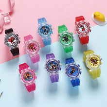 Load image into Gallery viewer, Cartoon Children Watch Colorful LED Light Flashing Watch Fashion Creative Wristwatch for Boys and Girls