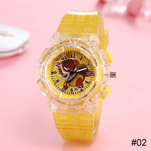Load image into Gallery viewer, Cartoon Children Watch Colorful LED Light Flashing Watch Fashion Creative Wristwatch for Boys and Girls
