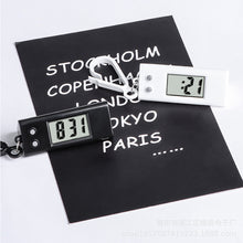Load image into Gallery viewer, Electronic Watch Backpack Key Chain Watch Simple Mute Watch Clock Compact Portable Electronic Watch
