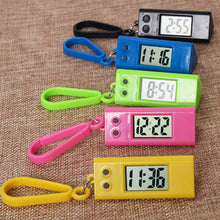 Load image into Gallery viewer, Electronic Watch Backpack Key Chain Watch Simple Mute Watch Clock Compact Portable Electronic Watch